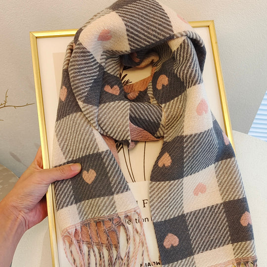 Yvette - Chic Striped Women's Scarf for Fall/Winter