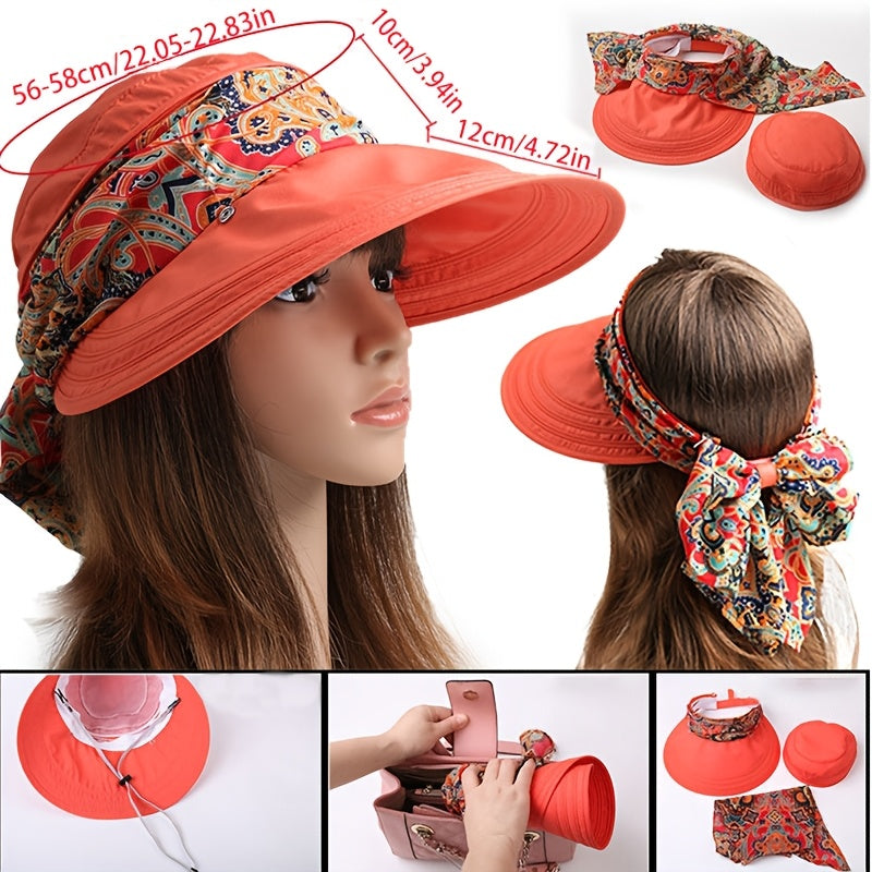 Femke - Wide Brim Sun Hat with UV Protection and Yarn Dyed