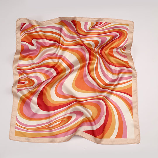 Yara - Funky Square Satin Scarf for Women