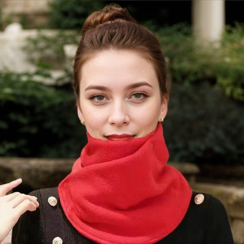 Elvira - Elegant Knitted Scarf with Fleece Lining for Warmth and Comfort