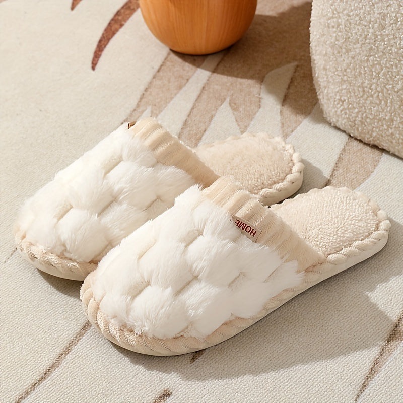 Sophie – Warm Winter Slippers with Closed Toe, Cozy Slip-On Slippers for Indoor Use