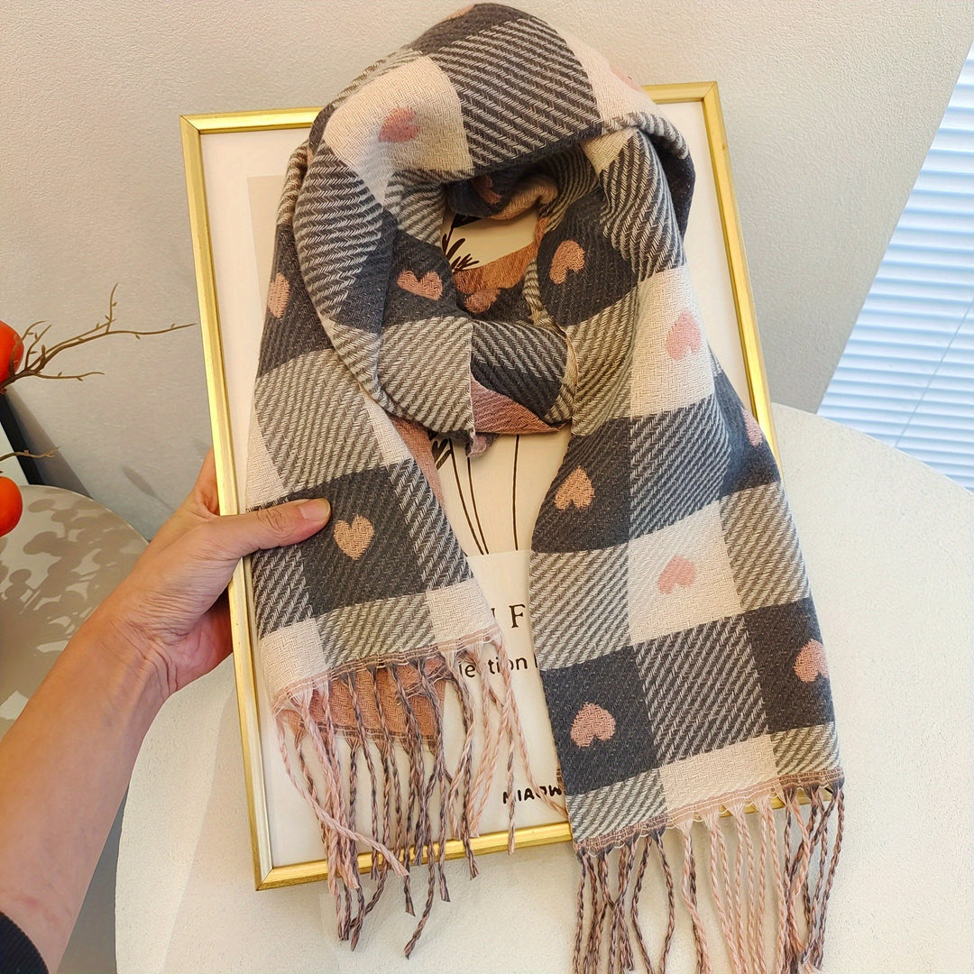 Yvette - Chic Striped Women's Scarf for Fall/Winter