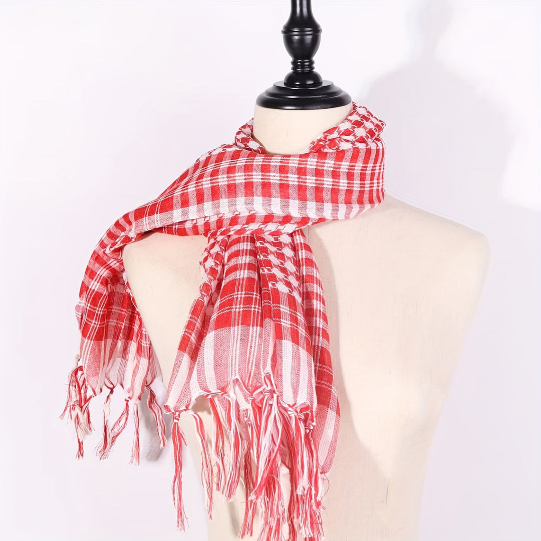 Robin - Vintage Square Scarf made of 100% Polyester, Breathable and Windproof