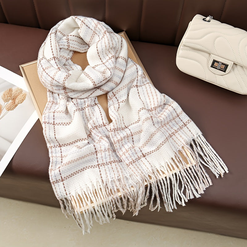 Lotte - Elegant Women's Scarf Made of Polyester, Warm &amp; Windproof for Winter Outings