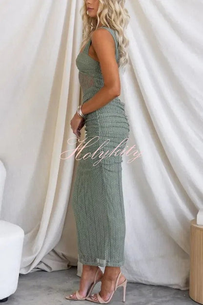 Leah Dames Jurk - Jurkjes Dames - Zomerjurk Stijlvolle met V-hals