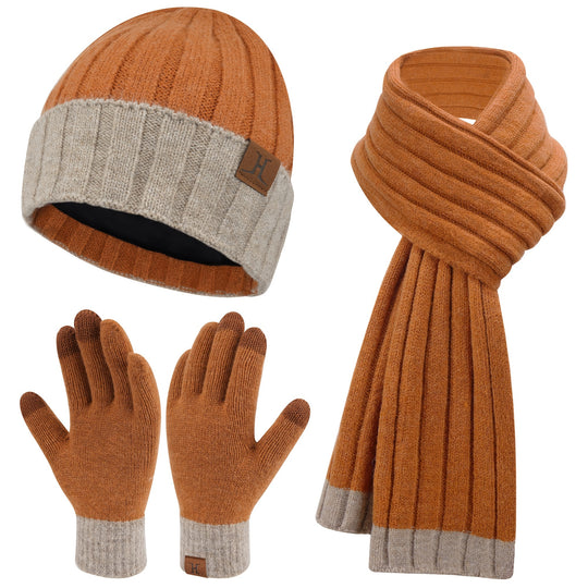 Emma - Winterse 3-in-1 Set | Gebreide Beanie, Handschoenen & Sjaal voor Kerst en Winterse Dagen