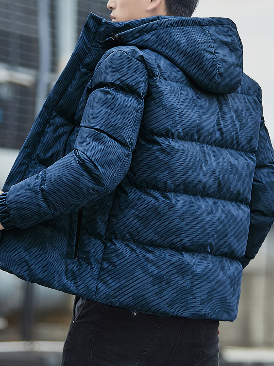 Sven - Heren Camouflage Winterjas met Capuchon