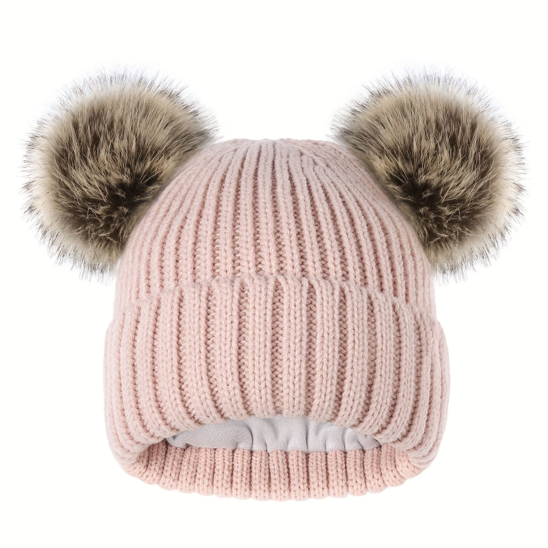 Lotte - Cute Knitted Beanie With Pom | Lightweight and Warm for Winter