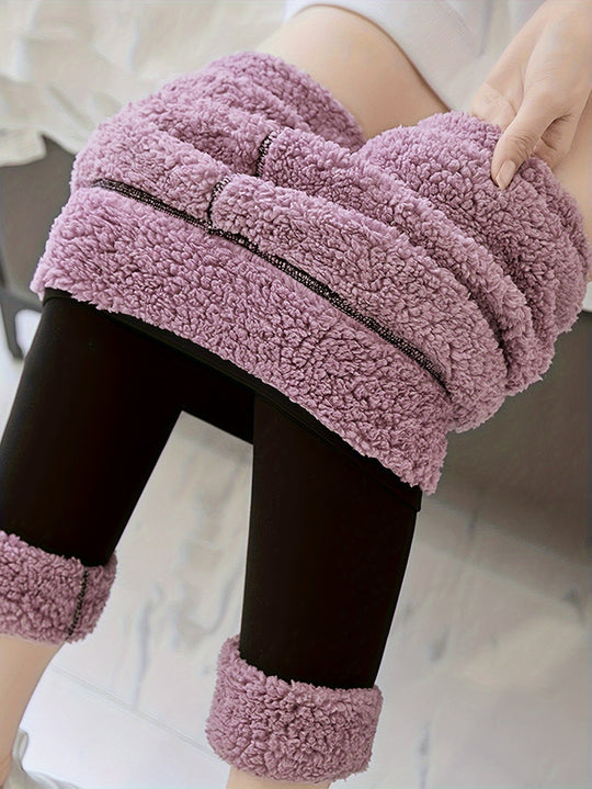 Isabelle - Plush Gevoerde Thermische Jeggings | Zacht en Comfortabel voor de Winter