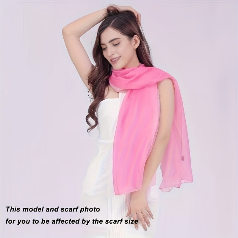 Marjolein - Lightweight Chiffon Scarf with Floral Print