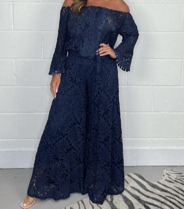 Femke - Tweedelig casual set met opengewerkt ontwerp