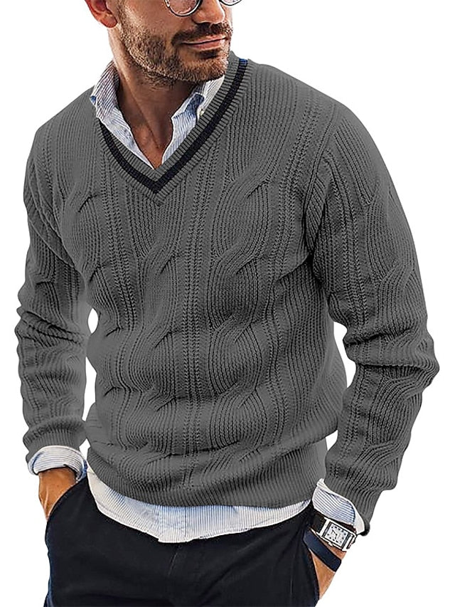 Timo – Stijlvolle Wollen Pullover voor Heren (Italiaans Design)